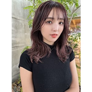 ハイライト/インナーカラー/20代30代40代/ピンク