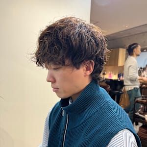 2wayバング/マッシュウルフパーマ