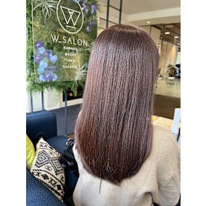 【W_SALON 河原町】チョコレートブラウン/抜け感