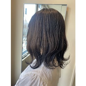 【W_SALON 河原町】赤み消し くすみブラウン/レイヤー