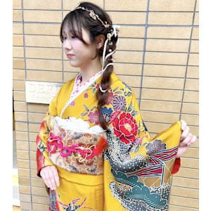 2025 成人式メイク、セット、着付け