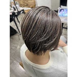 白髪ぼかしハイライトケアカラー池袋