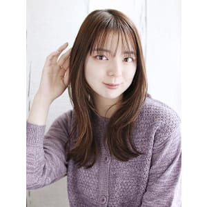 シースルーバングのヨシンモリスタイル