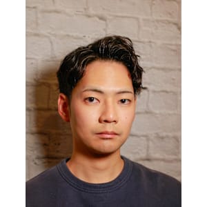 アップバング×波巻き