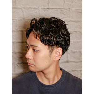 アップバング✖波巻き