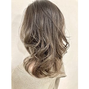 ルミエールジンジャーベージュ×バレイヤージュグラデーション