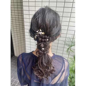 ローポニー☆セミロングヘア