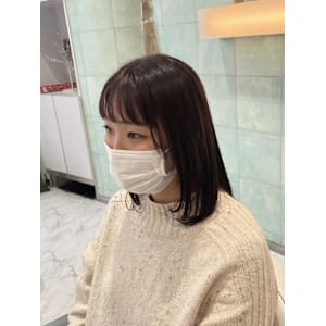 ミディアムレイヤー／韓国ヘア／ピトレティカトリートメント