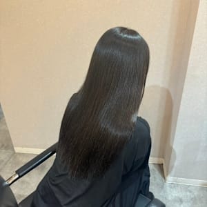 髪質改善/縮毛矯正/酸性ストレート/暗髪/アッシュブラック