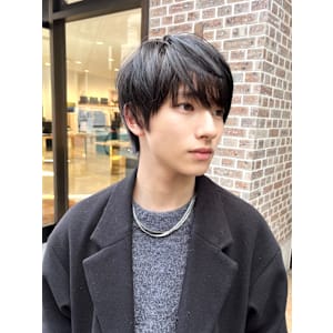 王道マッシュ/メンズ/マットブラック