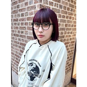 ダークレッド/切りっぱなし/タッセルボブ