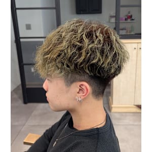 メンズブリーチパーマ×スペインカール