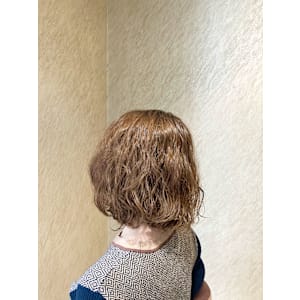 ふんわりボブパーマ