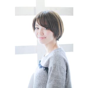 大人ショート/マッシュショート/くすみベージュ