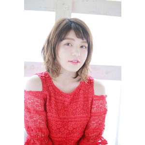 抜け感/ミックスカール/ミックス巻き/マロンベージュ