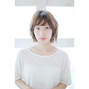 ニュアンスボブ/ニュアンスショート/マロンベージュ