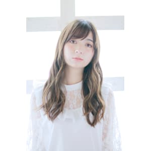 ウェーブ巻き/外国人風ウェーブ/波巻き/くすみベージュ