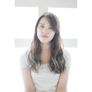 大人ゆるふわミックス巻き/くすみベージュ/グレージュ