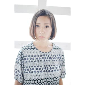 マロンベージュ/ワンレングスボブ/クールボブ/オトナ女子