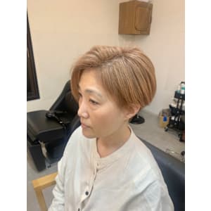 脱白髪染×ミルクティー