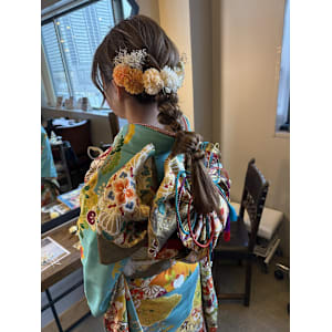 成人式/成人式ヘア/ヘアメイク/着付け