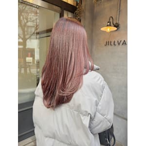 髪質改善/縮毛矯正/酸性ストレート/コーラルピンク/韓国