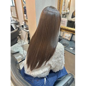 髪質改善/縮毛矯正/酸性ストレート/アッシュブラウン/韓国
