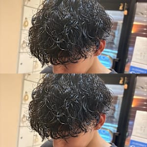 【無造作波巻きパーマ】