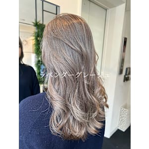 【W_SALON 河原町】ラベンダーグレージュ/透明感カラー