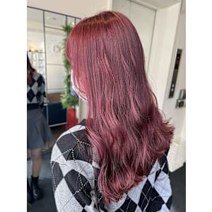 【W_SALON 河原町】ピンクボルドー/ワインレッド