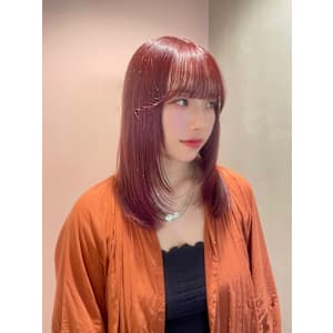 ミディアムフェイスレイヤー × ピンクカラー