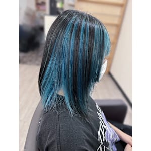 マリンブルーアンブレラカラー