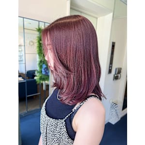 【W_SALON 河原町】ミディアムレイヤー/顔周りレイヤー