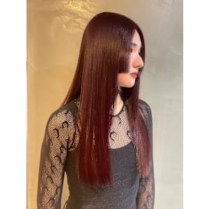 姫バング × ワインレッドカラー