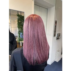 【W_SALON 河原町】ピンクボルドー/髪質改善