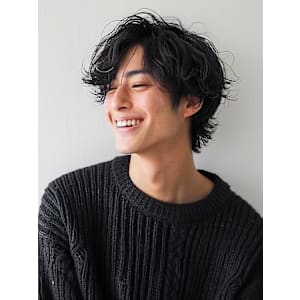 大人男性ニュアンスパーマナチュラル30代メンズ