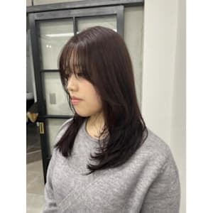 ほんのりラベンダー　×　レイヤーカット