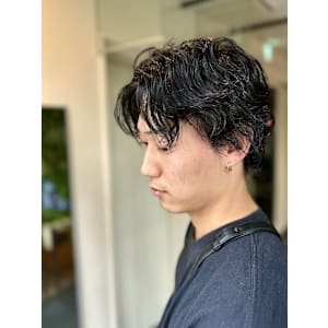 【W_SALON 河原町】メンズスパイラルパーマ/ウェット