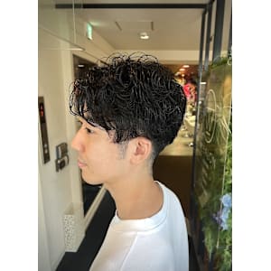 【W_SALON 河原町】大人パーマ/センターパート