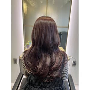 ピンクボルドーカラー♪