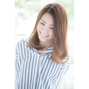 ★小顔前髪ワンカールくびレイヤーカットネビージュボブルフ