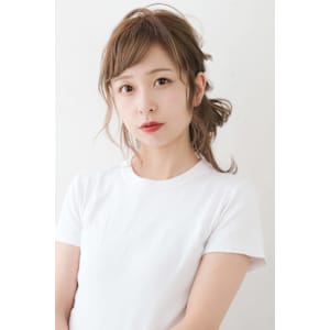 ★小顔カット薄めバングシアーカラーウェーブパーマ美髪前髪