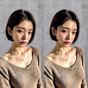 シースルーボブ