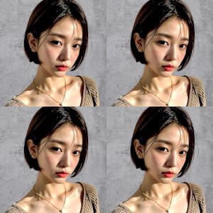 シースルーボブ