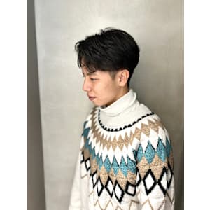 メンズ刈り上げ/メンズ毛流れ/フェザーパーマ