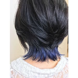 パルマブルー de インナーカラー