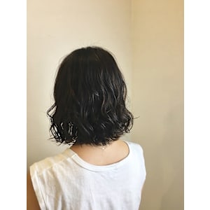 ナチュラルハイライト×Aラインエアリーボブ