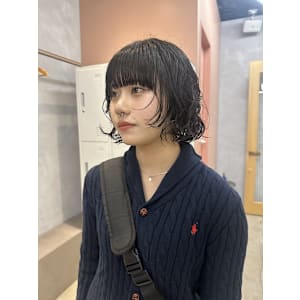 【能田　花音】Bobのニュアンスパーマ