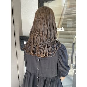 【小川　結女花】オリーブベージュ×ダブルカラー