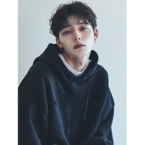 メンズ韓国風パーマ無造作ダウンパーマ20代30代